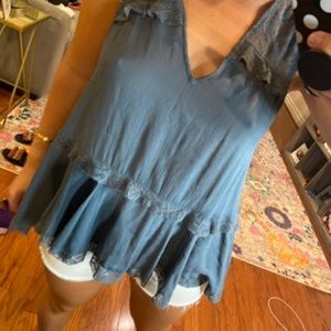 Free People Lace Blouse
